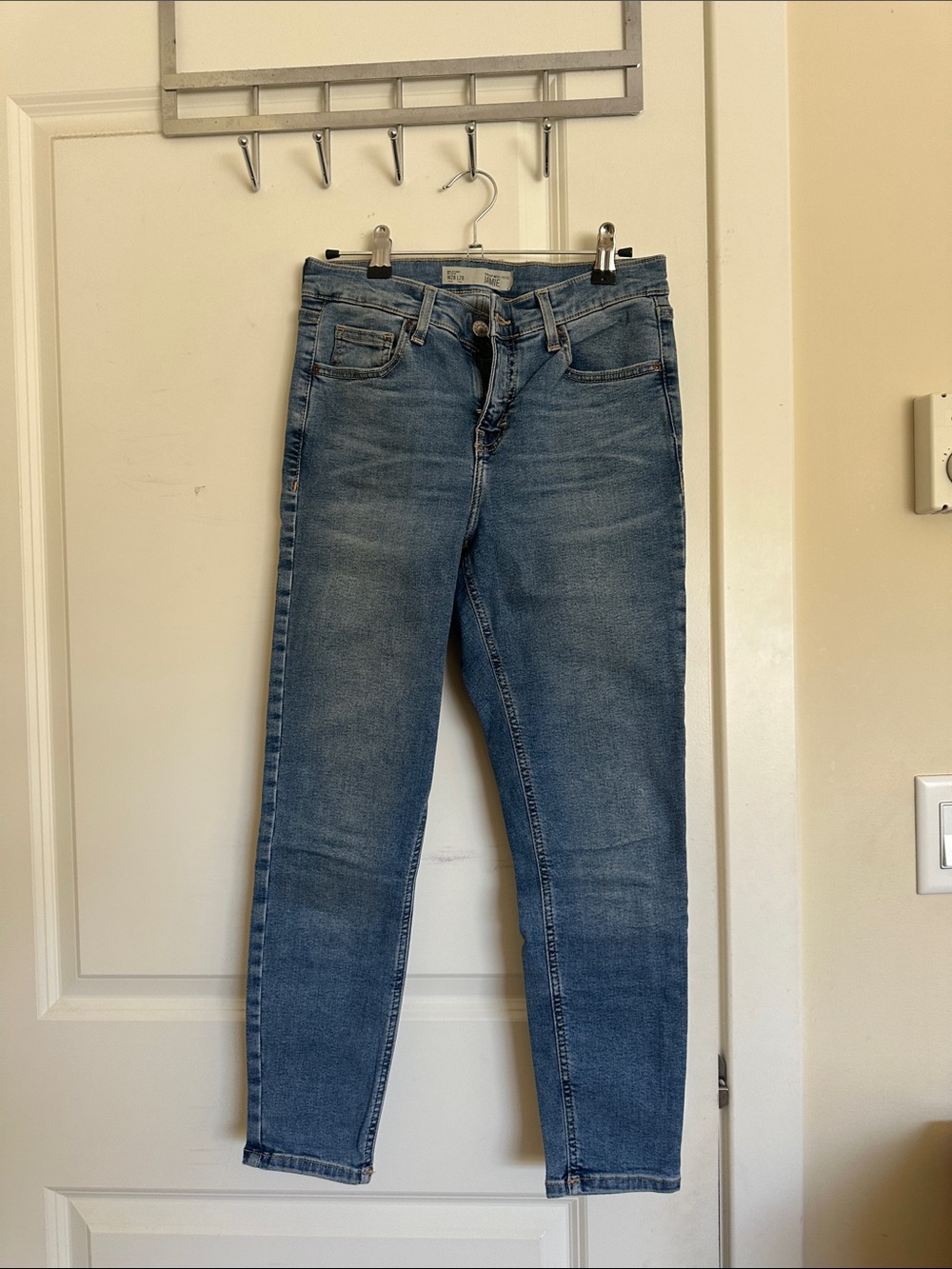Topshop Women's Light Blue Skinny Jeans
